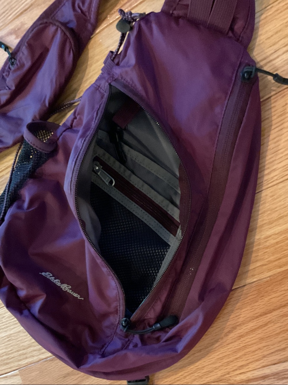 Eddie Bauer Purple Crossbody Sling Bag - Picture 8 of 12